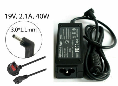 Samsung Laptops Netzteil Ersatz Ladegerät 40W 19V 2,1A 3,0*1,1mm, 1,5m Neu in OVP