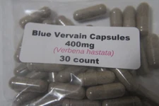 Blue Vervain Capsules 400mg (Verbena hastata) 30 count