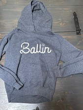 Jerzees Navy Blue Youth M Pullover Hooded Sweatshirt "Ballin" Basketball EUC