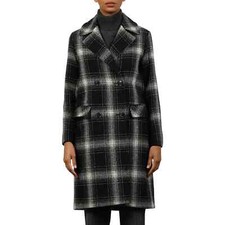 Fleurette X Harris Tweed® Oakley Double Breasted Coat "windows" Us10