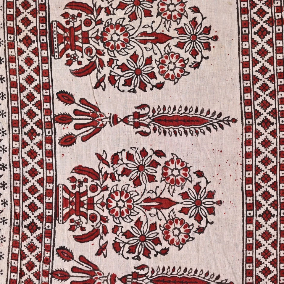 Hand Weaved Vintage Indian Decorative Cotton Reversible, Throws, Bedspread - Image 3 of 4