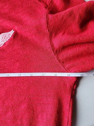 Detroit Red Wings 1/2 Zip Knit Pullover Shirt Embroidered Logo NHL Men’s SMALL - Picture 12 of 12