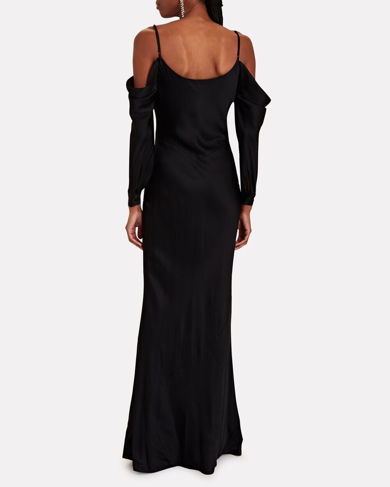 Robe Noire L'Agence - Col épaules Dénudées (Cold Shoulder) - Taille XS - Ponte Jersey - NWOT