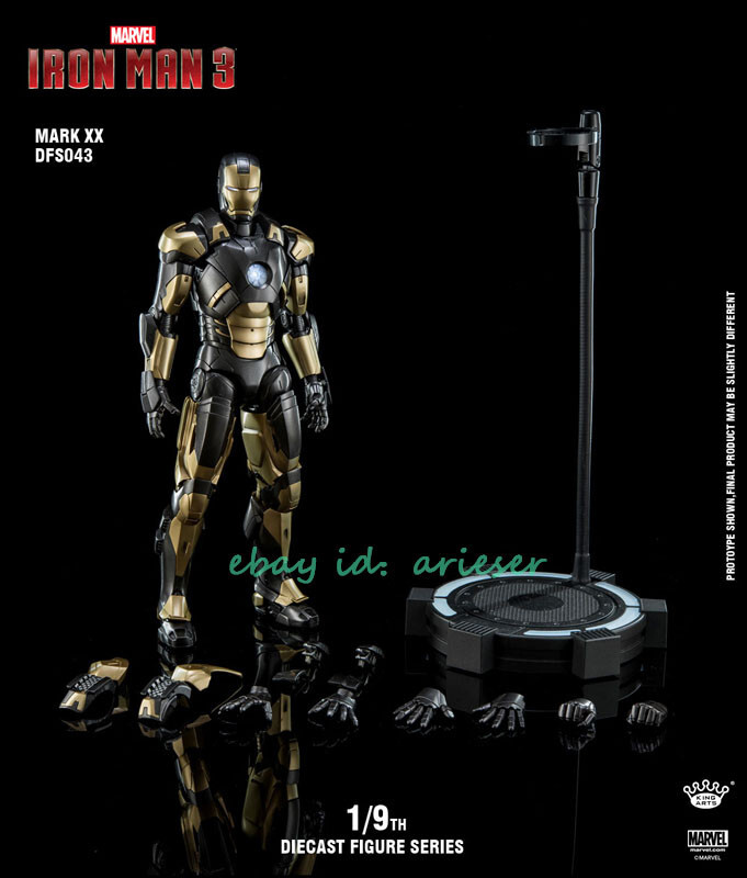 King Arts 1/9 DFS043 Alloy Movable Iron Man Mark 20 Alloy