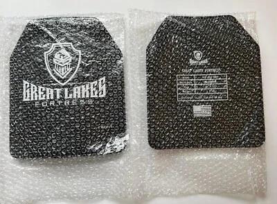 BAM-ARMORCORE Body Armor Bullet Proof Plates UHMWPE Level IIIA 3A Curved 10x12 PAIR Only 1 lb