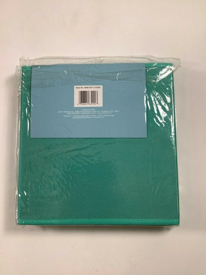 Juego de 2 cubos plegables verdes Whitmor 10"x10"x10" ¡NUEVO! Nuevo en caja Foto 2 de 2