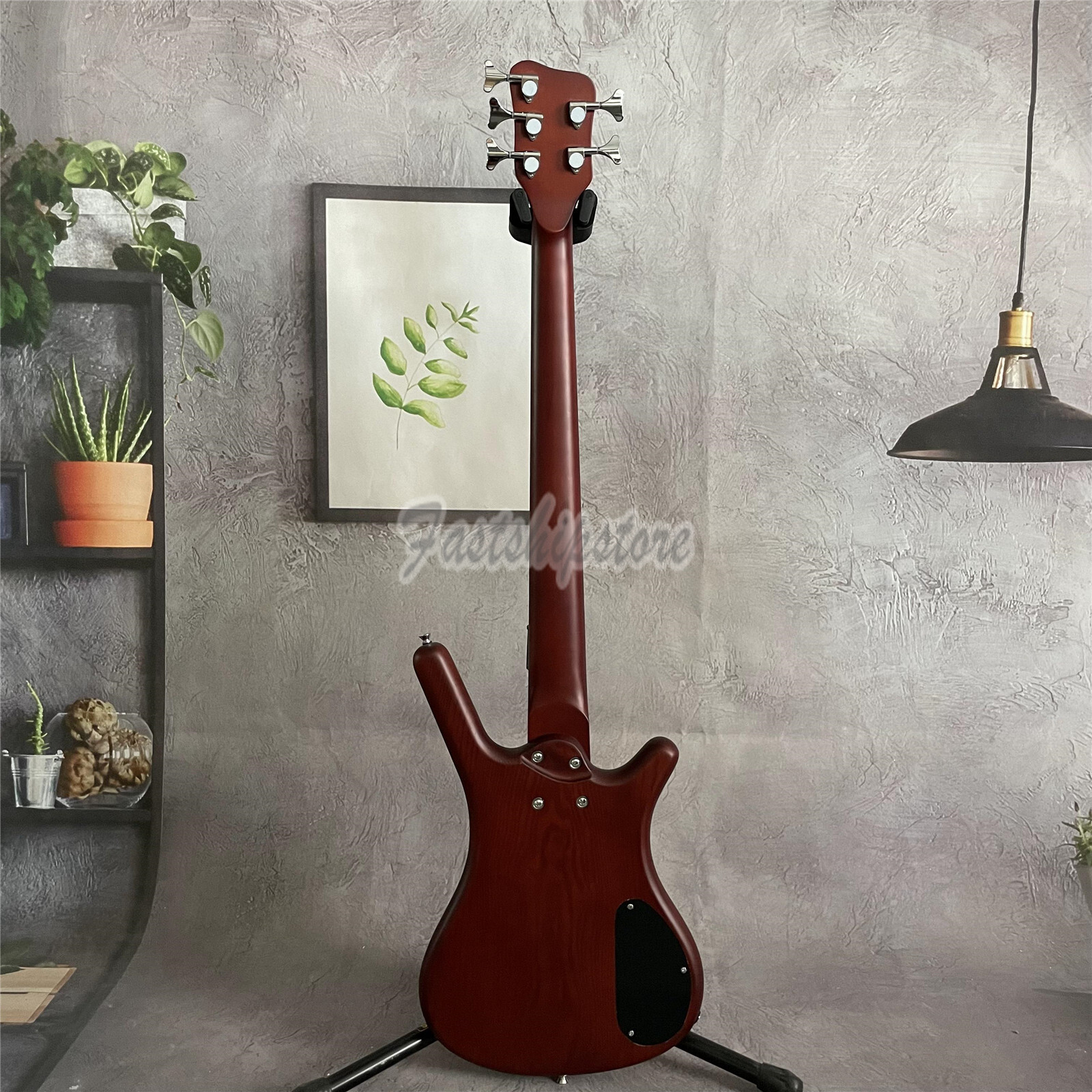 Warwick Corvette Left Handed Brown Electric Bass Guitar ASH Body 5