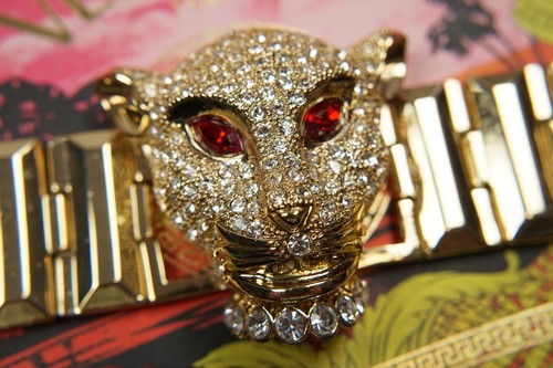 VERSACE for H&M Panther Choker Necklace Panther Head Good condition (2) - Picture 3 of 13