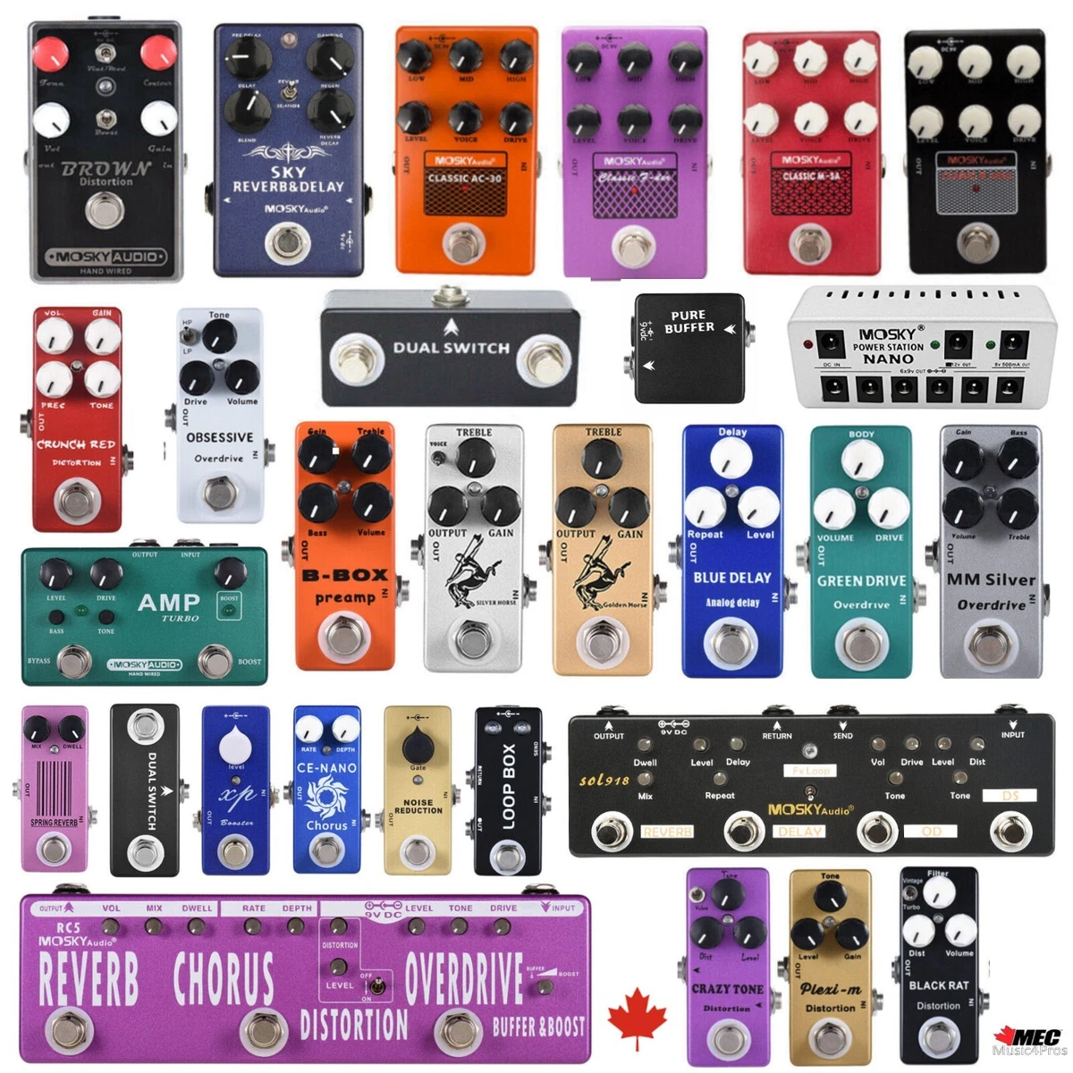 MOSKY Guitar Multi Effect Pedals Full up to Date List New eBay
