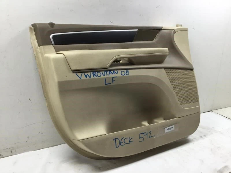 2009 2014 VOLKSWAGEN ROUTAN FRONT LEFT DRIVER DOOR PANEL 2010 2011 2012 2013 OEM - Image 2 of 4