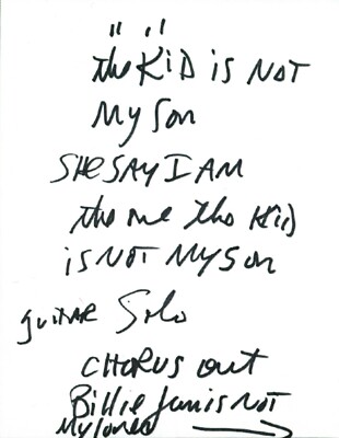 MICHAEL JACKSON Handwritten Signed Lyrics 6xPages 'Billie Jean' 7