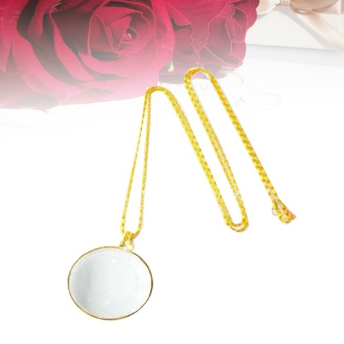 Hanging Magnifying Glass Magnification Lens Pendant Magnifier Necklace