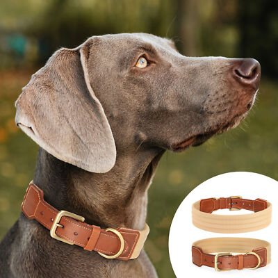 Grand Line Leather Dog Collar, Wide Thick Dog Collar With Soft - Foto 8