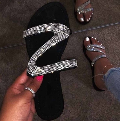 rhinestone slip ons