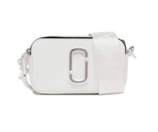 MARC JACOBS Snapshot DTM White Shoulder Bag Camera Bag Double Zipper Bag Outlet