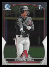 2023 Bowman #BCP-56 Christian Cerda Arizona Diamondbacks Chrome Prospects