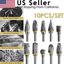1/2 set Tungsten Carbide Rotary Cutting Carving Burr Bit 1/8"Set for Dremel Tool