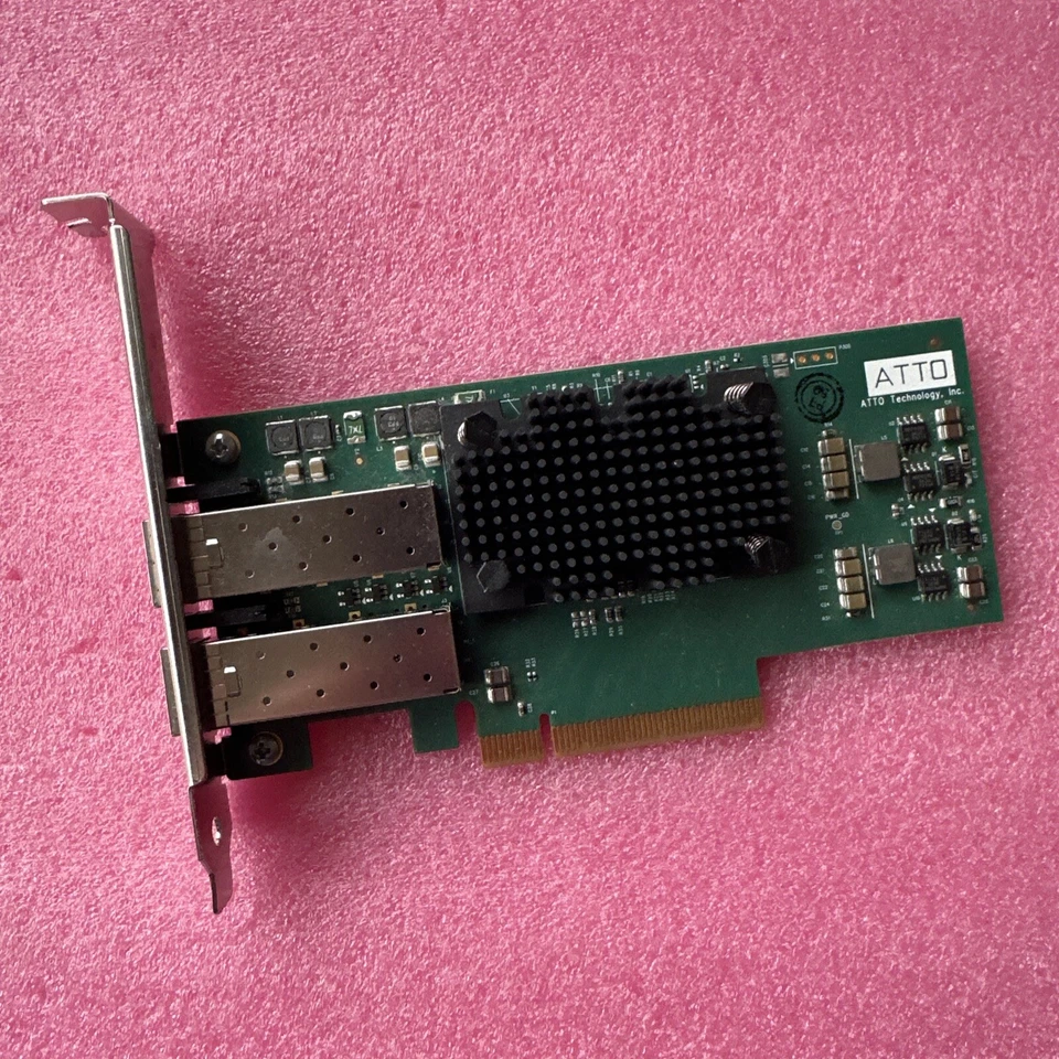 ATTO FastFrame FF-NS12 2-Port LC SFP+ 10GbE PCIe2.0 Network Adapter FULL Profile - Image 3 of 4