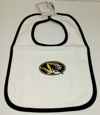 Two Feet Ahead Mizzou Baby Bib 100 Cotton Snap Closure Missouri Tigers