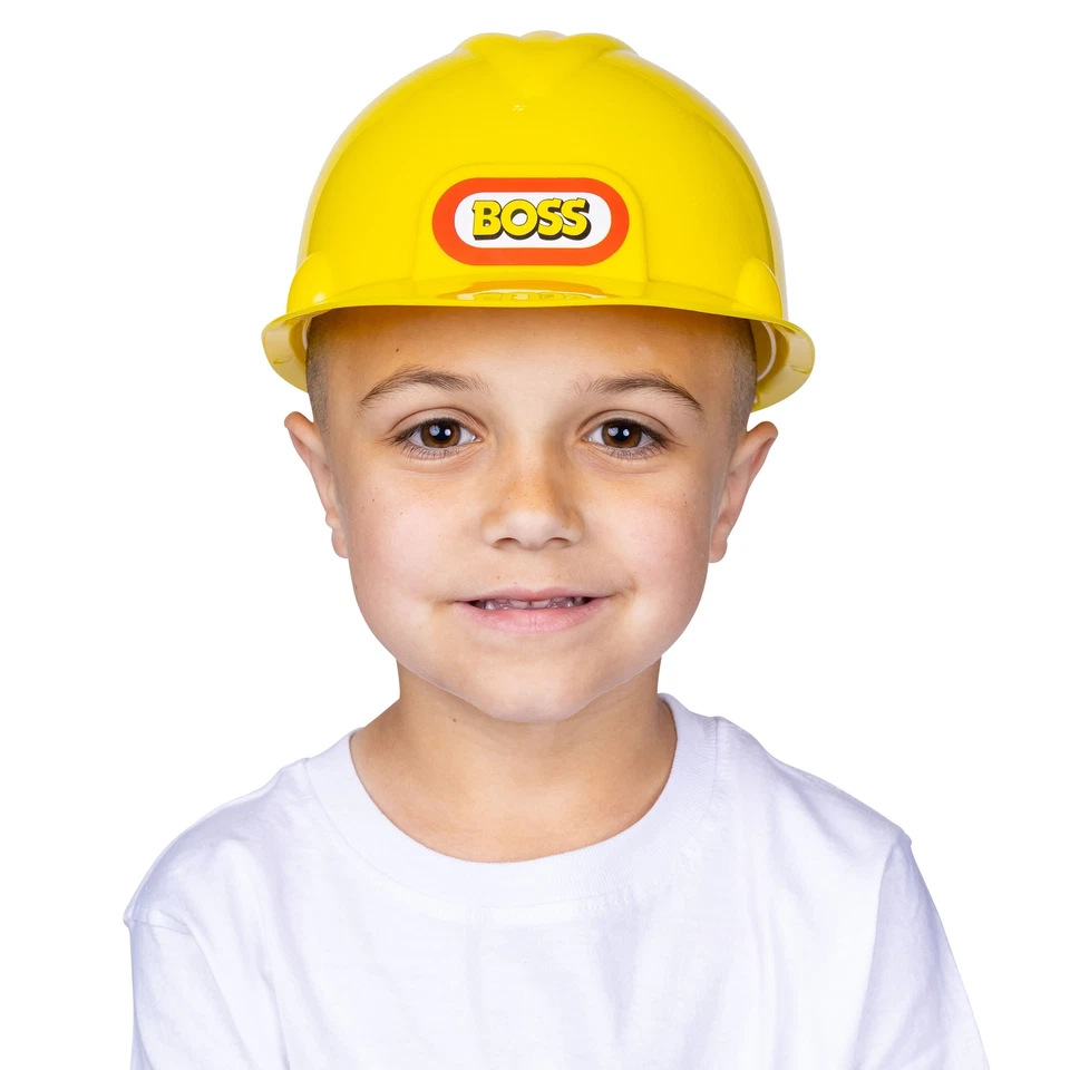 Dress Up America Hard Hat for Kids - Yellow Construction Helmet for Toddlers - Image 2 of 4