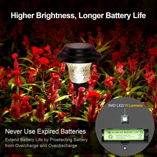 Super Bright Solar Garden Lights Outdoor Landscape LED Light Pathway Waterproof - Picture 7 of 11