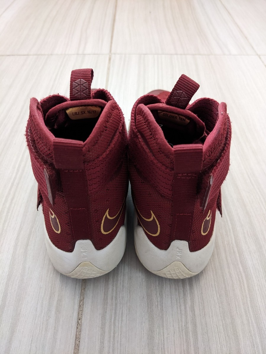 lebron soldier 10 maroon