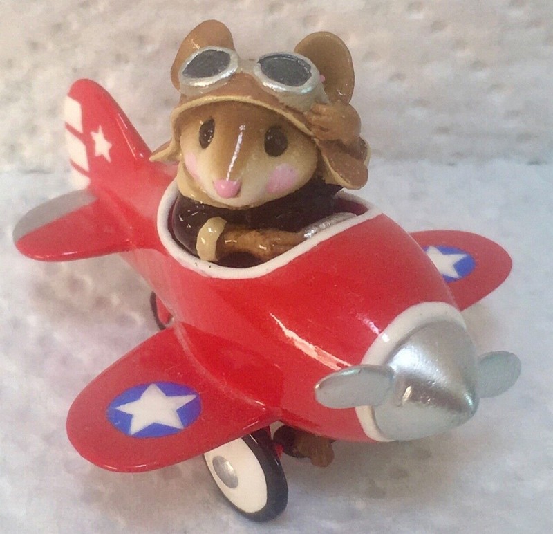 WEE FOREST FOLK PEDAL PLANE RED/WHITE/BLUE NEW/ MINT WITH BOX 