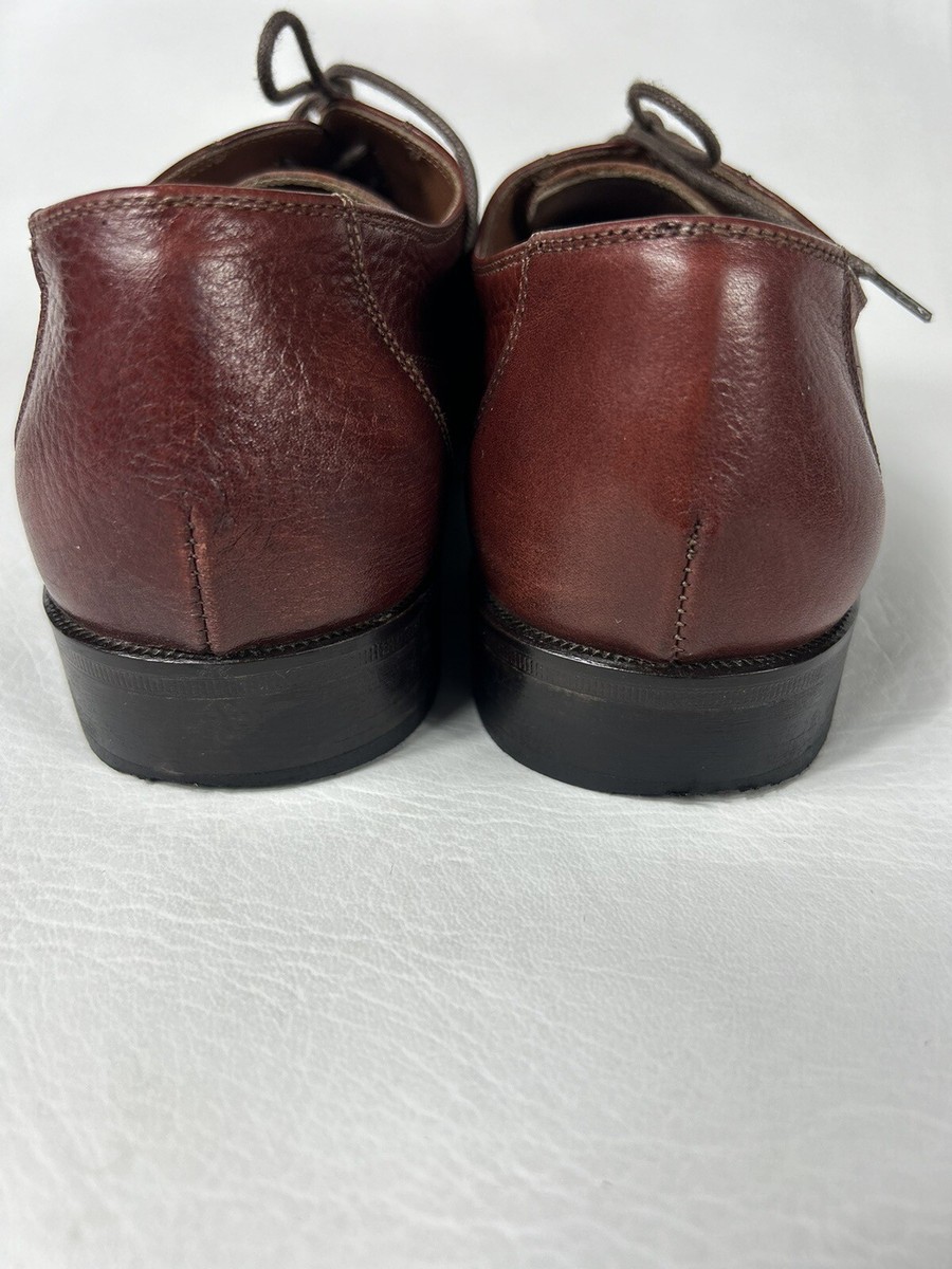 VALLEVERDE Mens Personal Comfort Brown Leather Tie Shoes 39  display picture 1