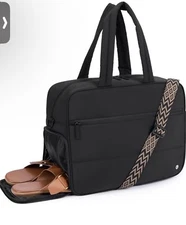 CLUCI Weekender Travel Bag for Women Puffer Tote Bag Carry On Duffle Overnight B