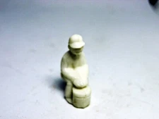 TIMMEE TOY Farmer Sitting on Milking Stool.45mm White Vintage (1960s
