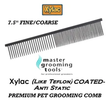 Master Grooming Tools XYLAC(Like TEFLON)PET FINE/COARSE GREYHOUND Style COMB Dog