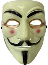 Mask V for Vendetta Mask Fawkes Anonymous Halloween Cosplay Party Costume