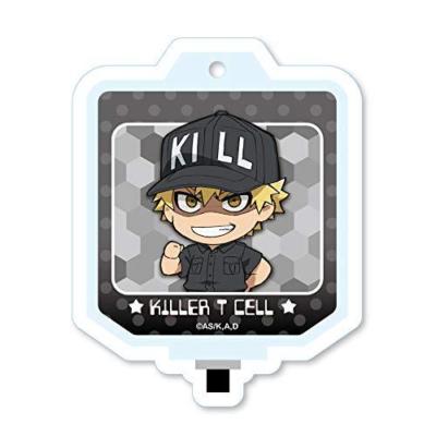 Cells at Work Killer T Cell Blood Bag Acrylic Key Chain NEW