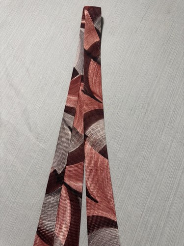 Vintage 30s 40s Neck Tie Lot (2) Art Deco Novelty GrenKnit Acetate 47-48” - Picture 8 of 14