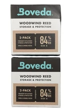 Lot of 2 Boveda B84 Woodwind Reed Storage - 2 in each pack - 84% RH - Size 8