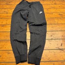 Nike Mens Sportswear Club Fleece Joggers Black XS Sweatpants Cuffed Graphic
