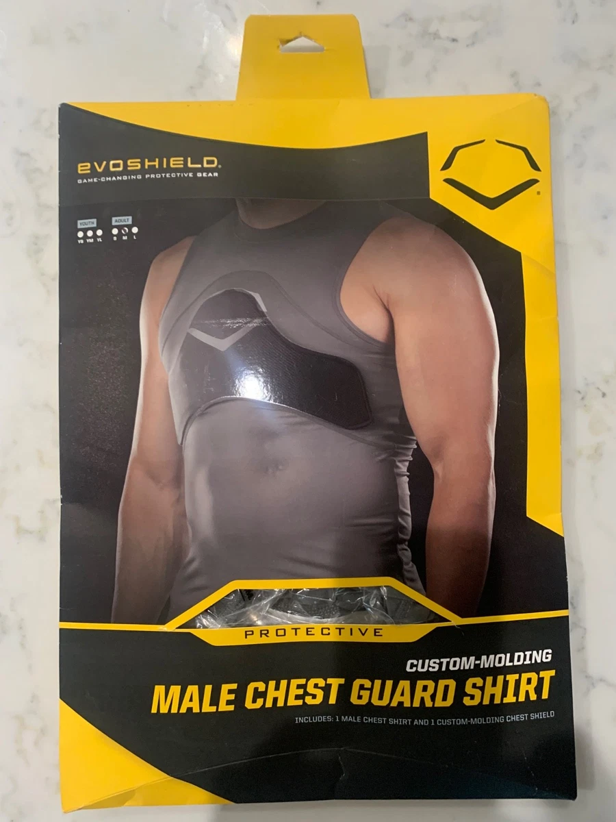 Protège-poitrine EvoShield Adulte Taille S – Moulé, Personnalisable, Protection Cardio