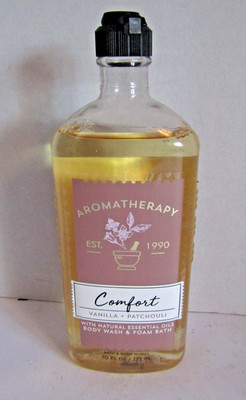 Bath & Body Works Aromatherapy COMFORT VANILLA PATCHOULI Body Wash Foam Bath