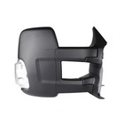 Black Power Convex Passenger Side Door Mirror Heated 128-04551R