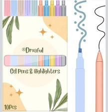 10 Pack Aesthetic Bible Highlighters and Pens, No Bleed, Quick Dry