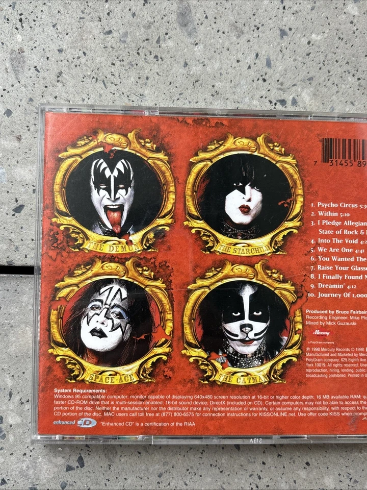 Kiss - Psycho Circus (Rare and Enhanced CD with hologram insert, 1998) - Image 4 of 4