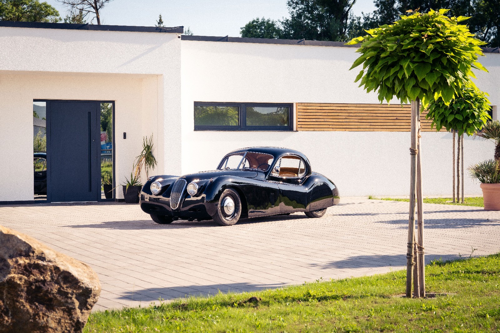 Jaguar XK 120 FHC Coupe 1952 auto d'epoca pezzo unico targa H collezione foto 2