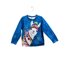 Ugly Christmas Sweatshirt with Llama Women’s Size XL