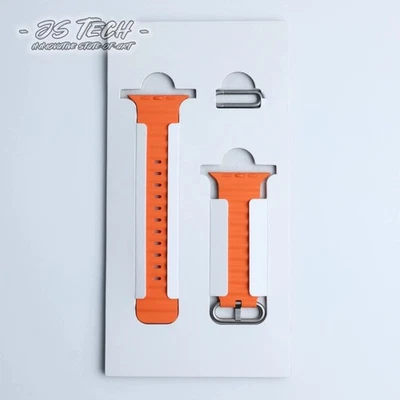 Original Apple Watch Series 11 10 9 Ultra 44MM 45MM 46MM 49mm Ocean band Orange