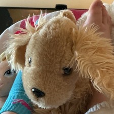 Brown Tan Dog Plush Stuffed Animal Plush Toy Small Size Floppy Ears Puppy
