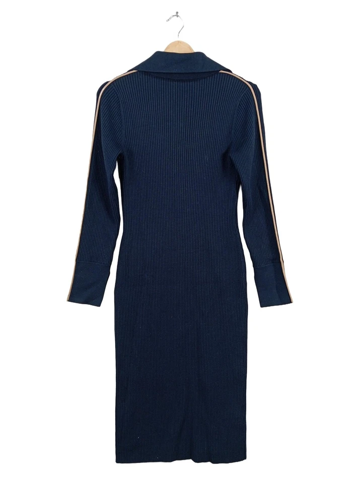 REISS Robe à manches longues Dames Robe T EU 40 bleu élégant - Photo 2/4