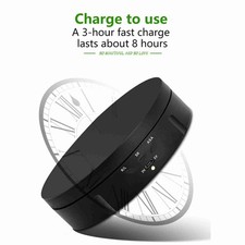 360 Electric Rotating Turntable USB Charging Rotating Display Stand 3 Speed