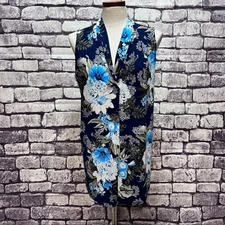 Charter Club Multicolored Sleeveless V-Neck Blouse Size XXL