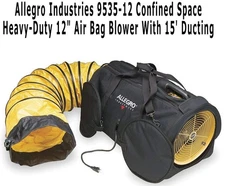 Allegro Industries 9535-12 Heavy-Duty 12" Air Bag Blower with 15' Ducting