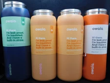 Lot Of 4 Owala Cups 3 Colors, 3 Sizes !NO LIDS! 40oz, 32oz, & 24oz New & Unused